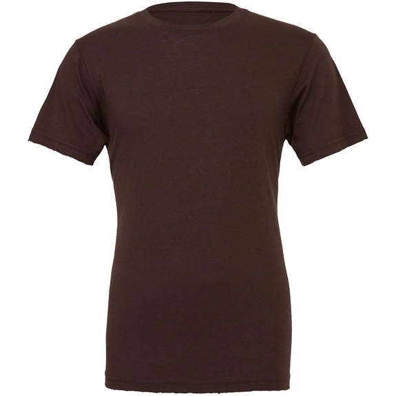 Brown Bella + Canvas&#174; Short-Sleeve Unisex Custom Jersey T-Shirts - Col