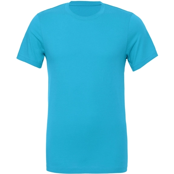 Aqua Bella + Canvas&#174; Short-Sleeve Unisex Custom Jersey T-Shirts - Colo