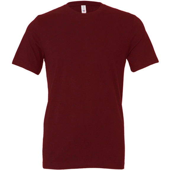 Maroon Bella + Canvas&#174; Short-Sleeve Unisex Custom Jersey T-Shirts - Co