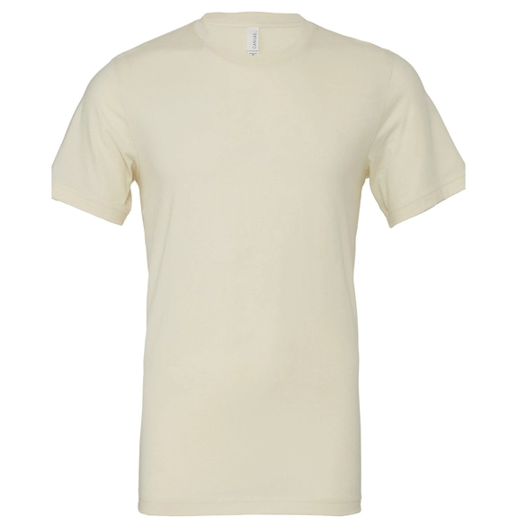 Natural Bella + Canvas&#174; Short-Sleeve Unisex Custom Jersey T-Shirts - C