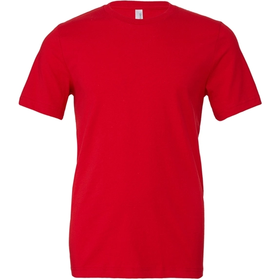 Red Bella + Canvas&#174; Short-Sleeve Unisex Custom Jersey T-Shirts - Colo