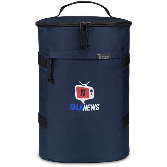 Navy blue - Renew rPET Promotional Backpack Cooler - 10"w x 14.75"h x 6.5"d