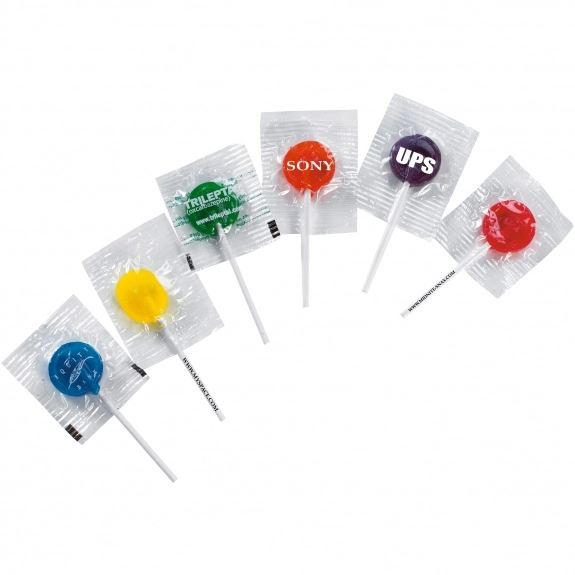 Logo Candy Individually Wrapped Lollipops