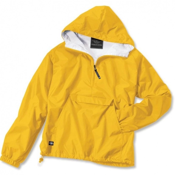 Yellow Charles River Classic Solid Logo Pullover