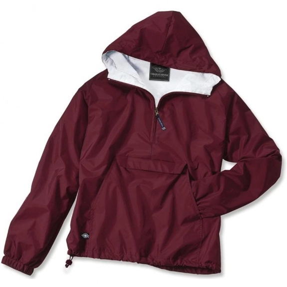 Maroon Charles River Classic Solid Logo Pullover