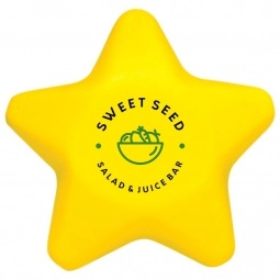 Yellow Star Promotional Stress Balls