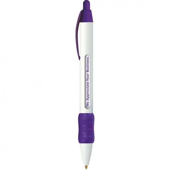 Purple BIC WideBody Clickable Message Custom Pen