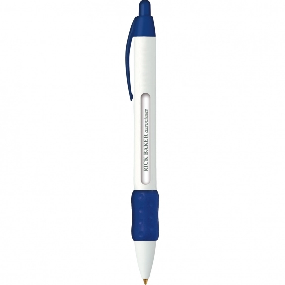 Navy Blue BIC WideBody Clickable Message Custom Pen