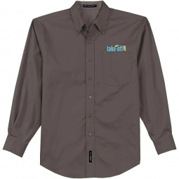 Bark Port Authority Long Sleeve Easy Care Custom Shirt - Men's