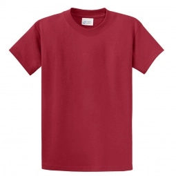 Rich Red Port & Company Essential Logo T-Shirt - Men's