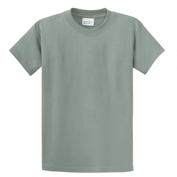 Stonewashed Green Port & Company Essential Logo T-Shirt - Men's