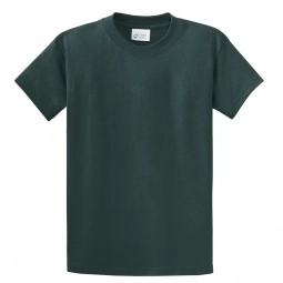 Dark Green Port & Company Essential Logo T-Shirt - Men's