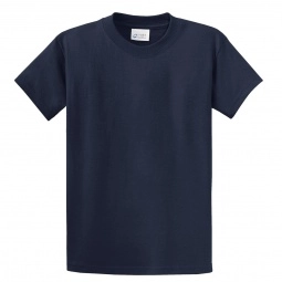 Deep Navy Port & Company Essential Logo T-Shirt - Men's