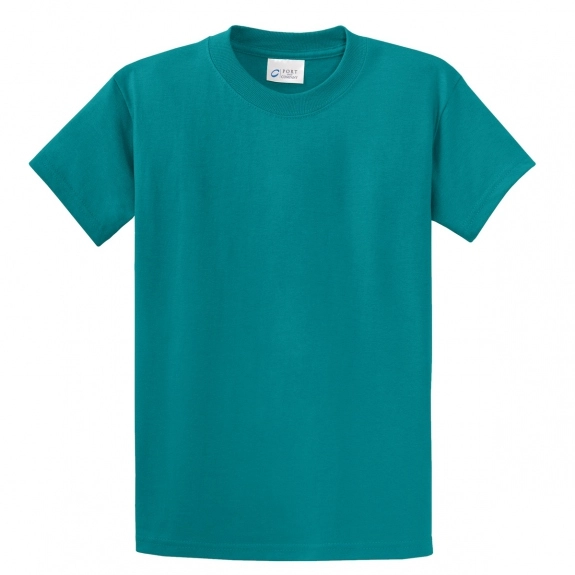Jade Green Port & Company Essential Logo T-Shirt - Men's