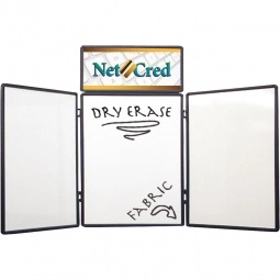Dry Erase Tri-Panel Custom Displays w/ Full Color Header - 4'