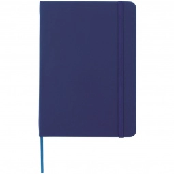 Blue Full Color Lined Custom Journal Notebook w/ Elastic Closure