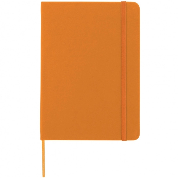 Orange Full Color Lined Custom Journal Notebook w/ Elastic Closure