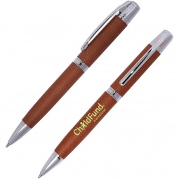 Tan - LEEMAN NYC Tuscany Ergo Executive Custom Pens