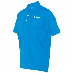 Shock Blue Adidas Climalite Basic Sport Custom Polo Shirt