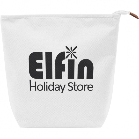 White - Zippered Multipurpose Promotional Pouch