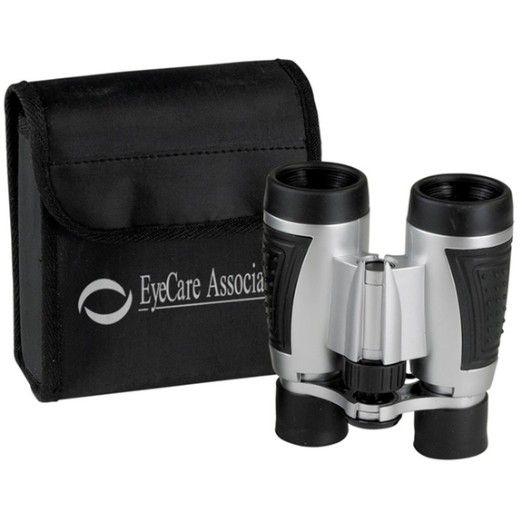 Black Action Binoculars w/ Custom Printed Case