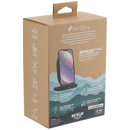 Box Nimble Apollo Wireless Charging Logo Phone Stand - 15W