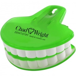 Translucent Lime Green Munch-it Mouth Shaped Promotional Bag Clip 