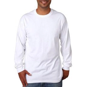 White Bayside Long-Sleeve Promotional T-Shirt - Colors