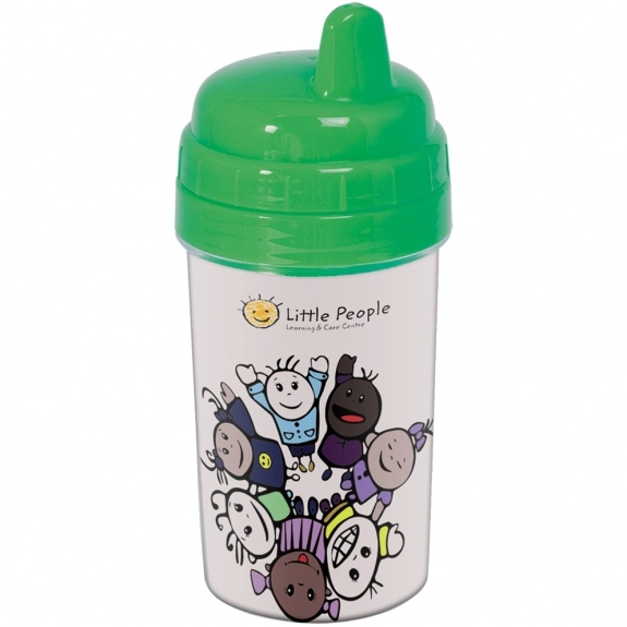 Clear/Green Non-Spill Baby Custom Sippy Cup - 10 oz.