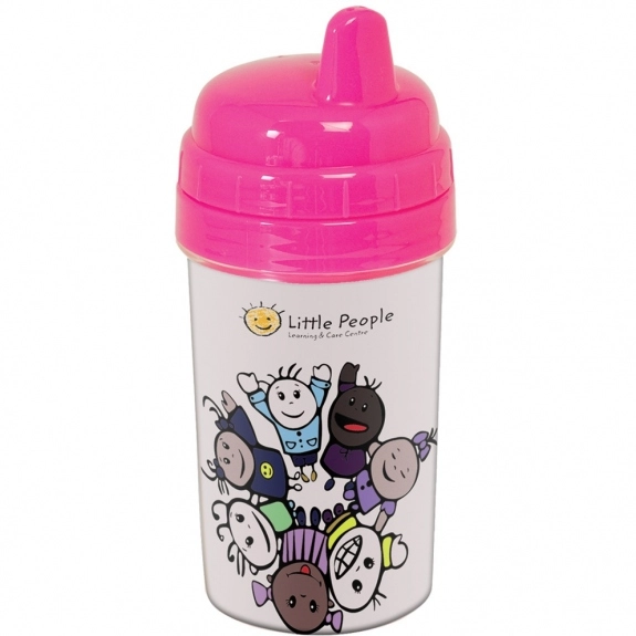 Clear/Pink Non-Spill Baby Custom Sippy Cup - 10 oz.