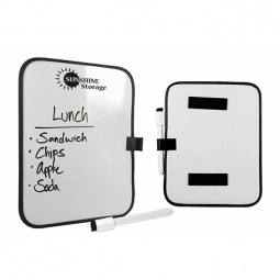 Front and Back of Dry Erase Promotional Memo Board