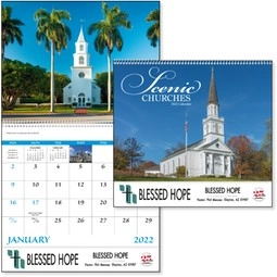 Scenic Country Churches - 13 Month Appointment Custom Calendar