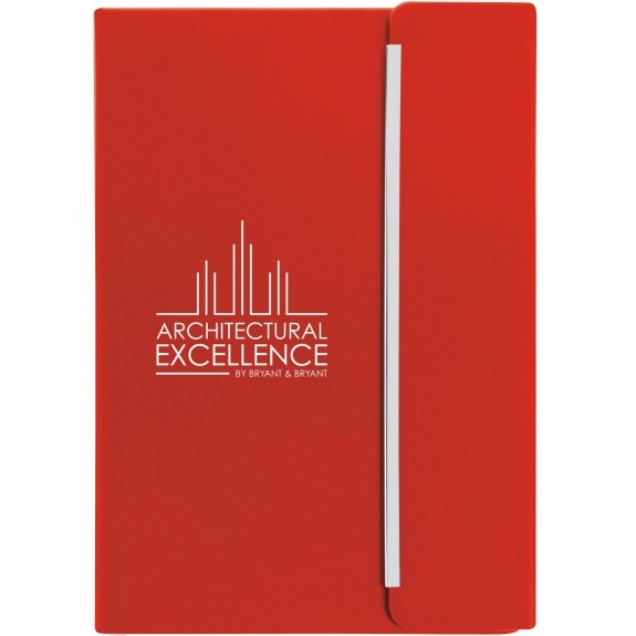 Red Lined Custom Journals w/ Magnetic Closure 