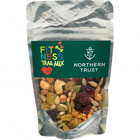 Full Color Healthy Resealable Custom Pouch - Fitness Trail Mix