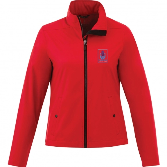 Team Red - Elevate Karmine Softshell Custom Jacket - Women's