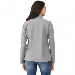 Back - Elevate Karmine Softshell Custom Jacket - Women's