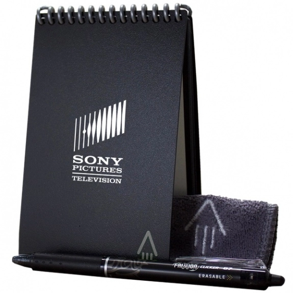 Black - Rocketbook Everlast Mini Custom Smart Notebook - 3.5"w x 5.5"h