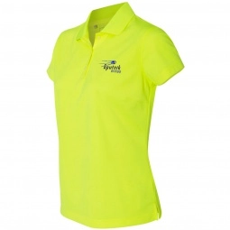 Solar Yellow Adidas Climalite Basic Sport Custom Polo Shirt - Women's