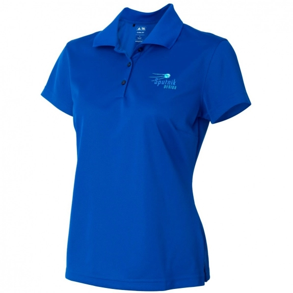 Collegiate Royal Adidas Climalite Basic Sport Custom Polo Shirt - Women's