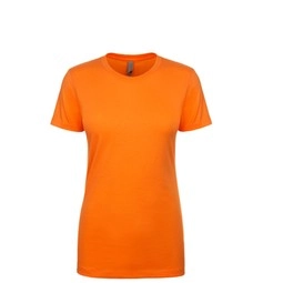 Orange - Next Level Boyfriend Custom Cotton Short Sleeve Tee - Women's