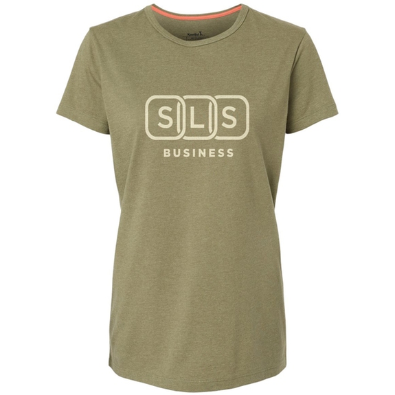 Moss Green Kastlfel RecycledSoft&#174; Custom Logo T-Shirt - Women's