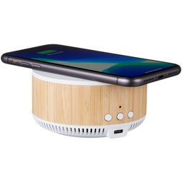 Use Portia Wireless Custom Charger and Speaker Combo