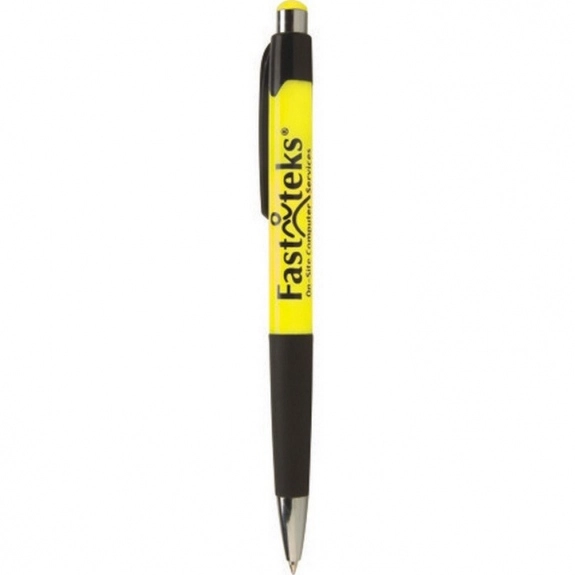 Yellow Mardi Gras Promotional Pen