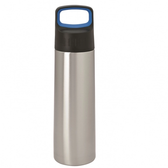 Blue Wide Mouth Stainless Steel Promotional Sports Bottle