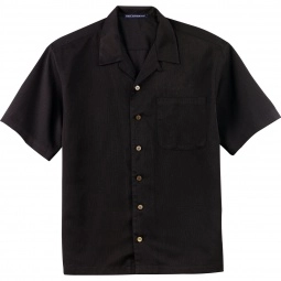 Black Port Authority Easy Care Camp Custom Button Down Shirt - Men's