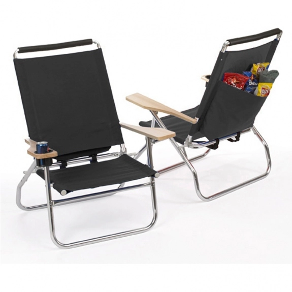 Black Bahama Custom Beach Chair