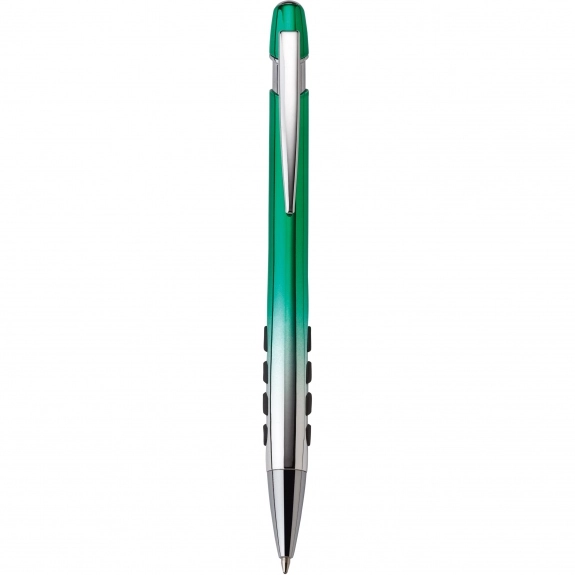 Green Ombre Ballpoint Logo Pens w/ Grippers