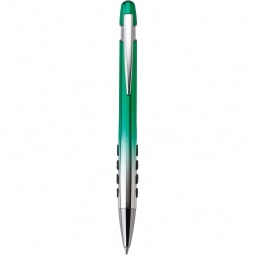 Green Ombre Ballpoint Logo Pens w/ Grippers