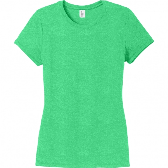 Green Frost District Made Perfect Tri Crew Custom T-Shirts - Women's