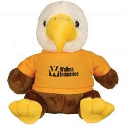 Plush Eagle Mascot Stuffed Animal w/ Custom Shirt - 6"